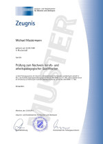 IHK Ausbildereignungsprüfung Zeugnis Kaufen Muster 01 IHK Ausbildereignungsprüfung Zeugnis Kaufen Muster 01