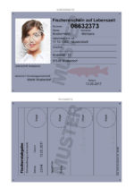 Fischereischein - Muster 01 - Bayern